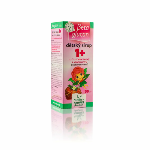 Beta glucan Dětský sirup 1+ s příchutí lesní jahody 100 ml