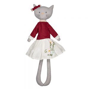 Bonikka Lněná panenka Kočička Bellamy 50 cm