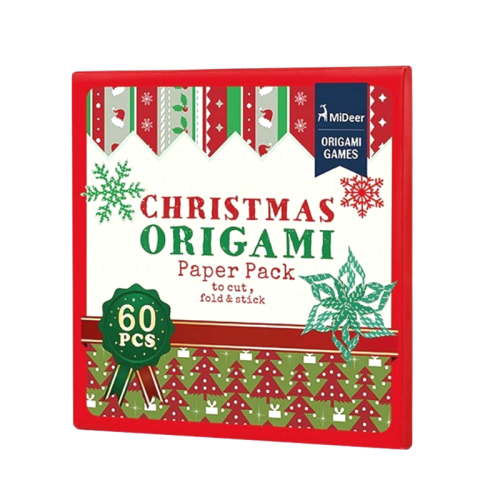 Origami dětská skládačka Vánoce - 60ks