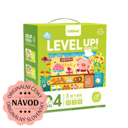 LEVEL UP! 04 - Pohádkové stavby puzzle 3v1