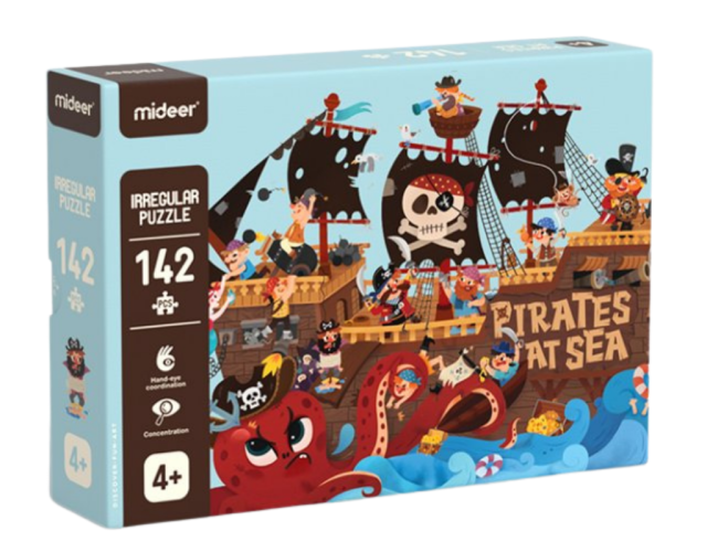 Umělecké puzzle - Piráti na moři 142 dílků