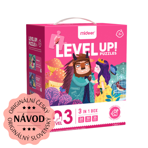 LEVEL UP! 03 - Dobrodružství princezen puzzle 3v1