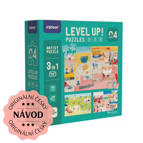 LEVEL UP! 04 - Motivy města puzzle 3v1