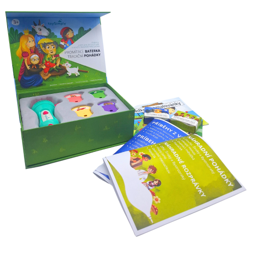 SADA Dětská promítací baterka 8 pohádek a 4 příběhy II