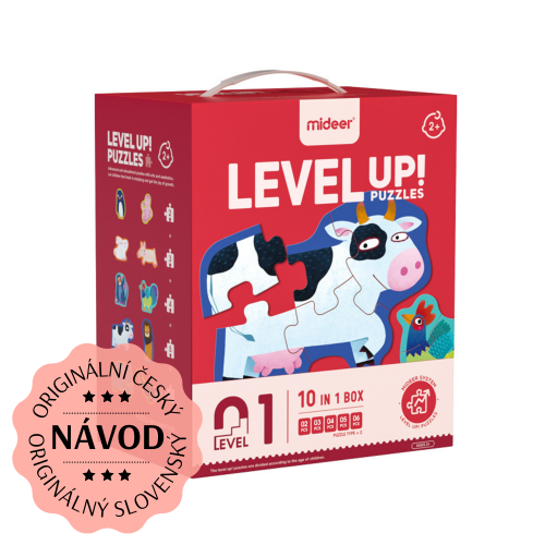 LEVEL UP! 01 - Zvířátka puzzle 5v1