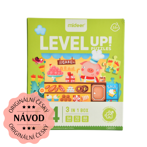 LEVEL UP! 04 - Pohádkové stavby puzzle 3v1