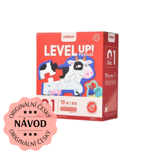 LEVEL UP! 01 - Zvířátka puzzle 5v1