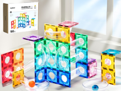 Barevná magnetická kuličkodráha - 100 ks