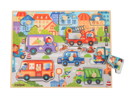 Vkládací puzzle Doprava - 9 dílků