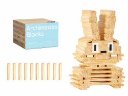 ARCHIMEDES BLOCKS dřevěné stavební kostky 50 ks