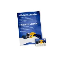 Diskety s vesmírnými příběhy do promítací baterky